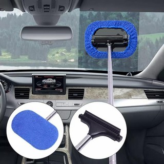 SEAMETAL Có Thể Thu Vào Kính Chắn Gió Ô Tô Lưỡi Lau Tay Cầm Dài Gương Chiếu Hậu Cửa Sổ Kính Rửa Bàn Chải Tự Động Bụi Lau