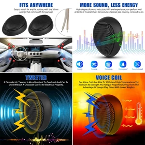 Loa siêu công suất 120W Loa Tweeter cho âm thanh nổi trên ô tô Đường kính 48mm