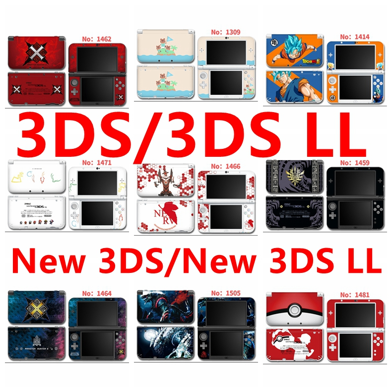 Nhãn dán da 17 màu Tương thích với Nintendo New / Old 3DS LL / XL Vinyl ...