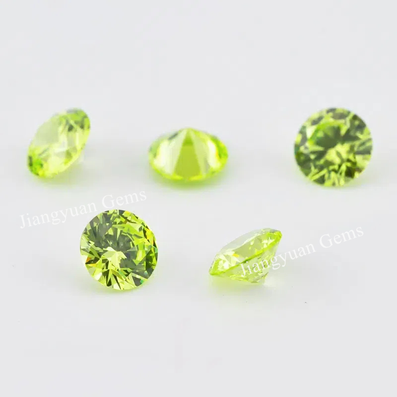 Đá CZ chất lượng cao màu xanh lá, kích cỡ đa dạng từ 0,8mm đến 10mm, phù hợp làm trang sức