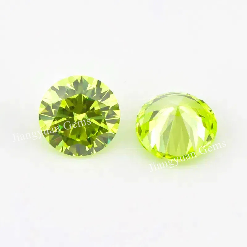 Đá CZ chất lượng cao màu xanh lá, kích cỡ đa dạng từ 0,8mm đến 10mm, phù hợp làm trang sức