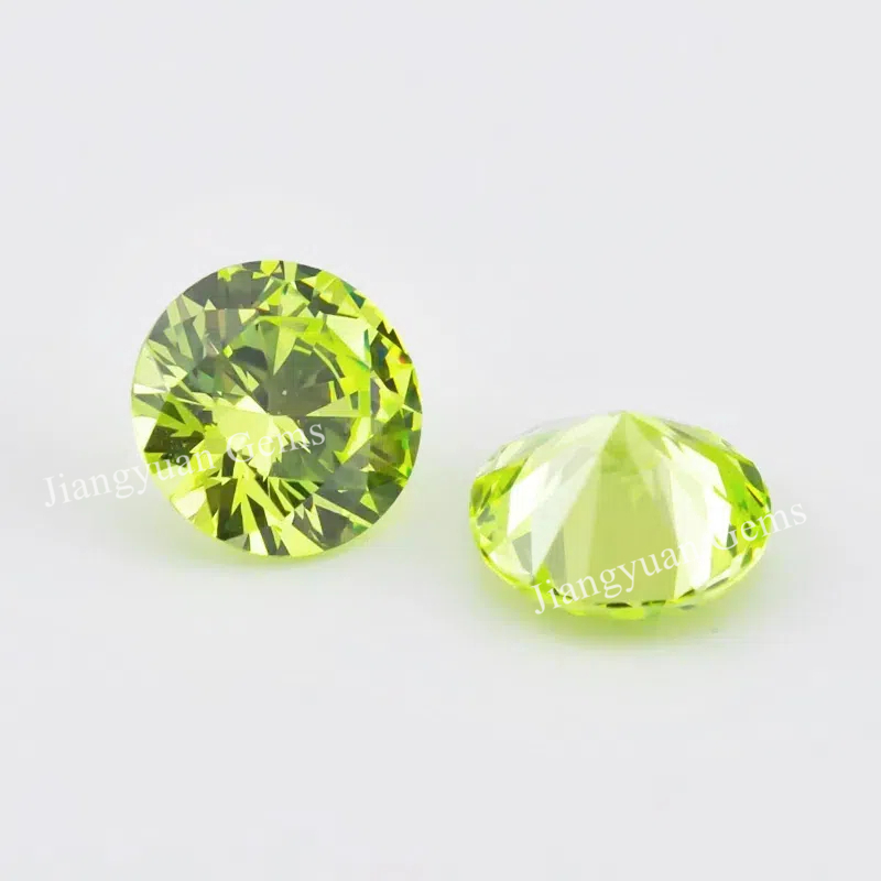 Đá CZ chất lượng cao màu xanh lá, kích cỡ đa dạng từ 0,8mm đến 10mm, phù hợp làm trang sức