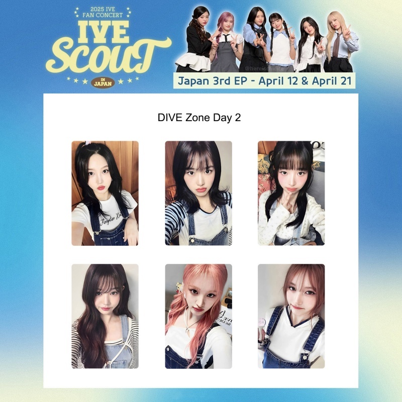 1-18pcs IVE SCOUT JAPAN 3ED OFFICIAL FANCLUB DIVE Photocard ALIVE