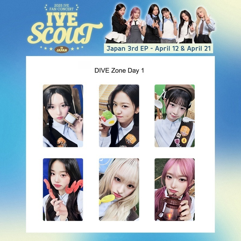 IVE SCOUT JAPAN 3ED OFFICIAL FANCLUB DIVE Photocard ALIVE WONYOUG