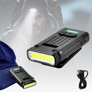 Đèn pha LED sạc lại, đèn pin chống nước ngoài trời có kẹp và từ tính, kèm cảm biến sóng