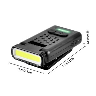 Đèn pha LED sạc lại, đèn pin chống nước ngoài trời có kẹp và từ tính, kèm cảm biến sóng