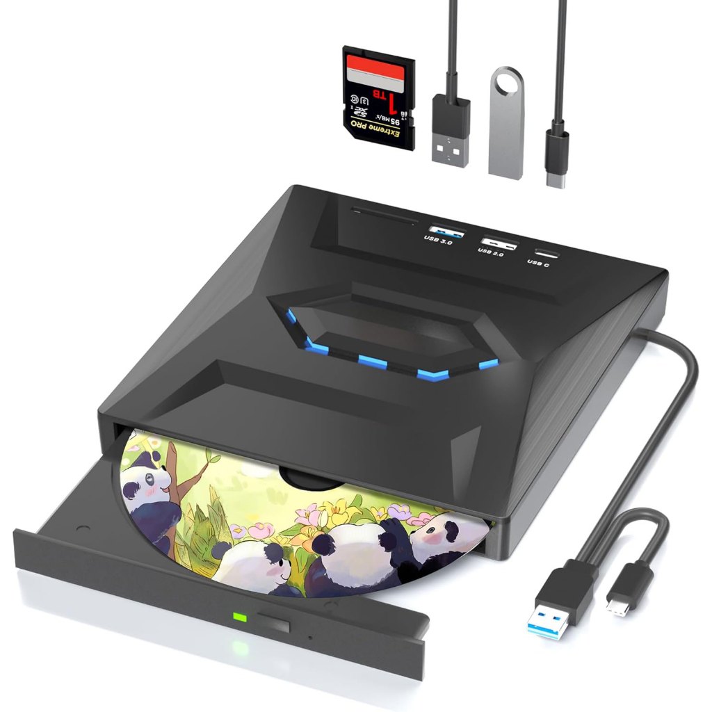 Ổ đĩa CD / DVD gắn ngoài 501U cho máy tính xách tay, Đầu ghi DVD đầu CD ...