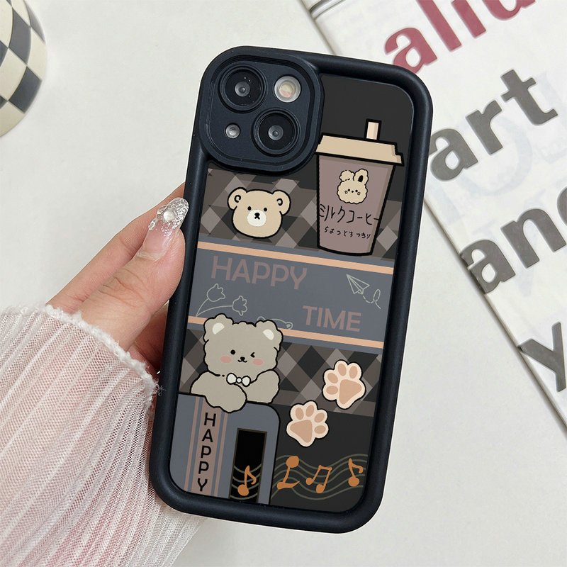 [Phiên bản nâng cấp] Ốp lưng cho Samsung Galaxy A07 A06 A05 A04 A03 A02 A16 A15 A14 A13 A12 A26 A25 A24 A23 A22 A21S A20 A36 A35 A34 A33 A32 Ốp điện thoại mềm Motif Happy Music Bear