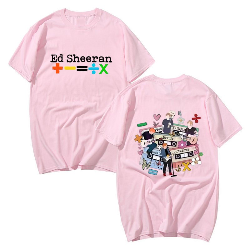 Áo thun tee Ed Sheeran tour mới, tay ngắn, cổ tròn