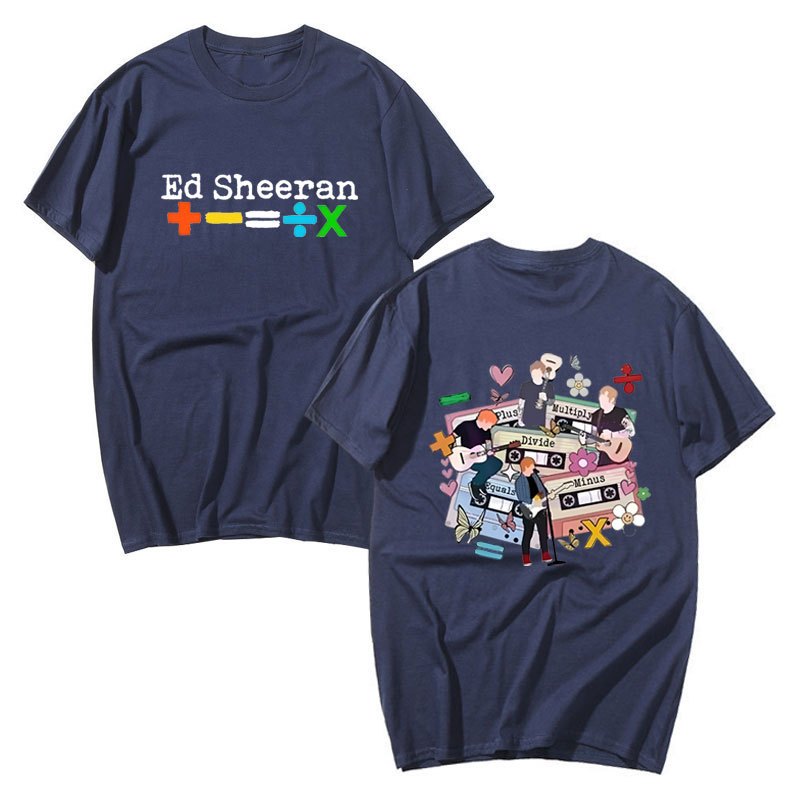Áo thun tee Ed Sheeran tour mới, tay ngắn, cổ tròn