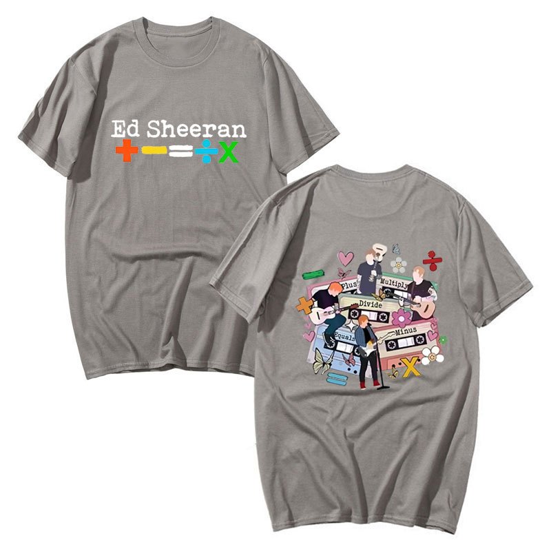 Áo thun tee Ed Sheeran tour mới, tay ngắn, cổ tròn