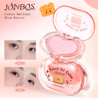 Bảng Phấn má hồng Mờ JONBOS - Trang điểm khỏa thân tự nhiên Phong cách Hàn Quốc Cheek Lâu trôi Chống thấm nước chống nhòe J121
