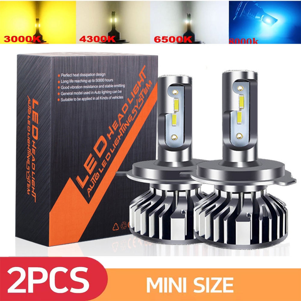 2 Chiếc 22000lm CSP chip H4 H7 H11 H8 Bóng Đèn Pha Ô Tô Led 9005 9006 H1 H3 9012 HB2 12V Đèn Sương Mù 3000k / 4300k / 6000k / 8000k cho toyota honda nissan Volkswagen Hyundai Đèn