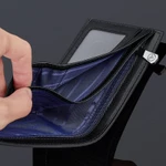 WilliamPOLO Ví Nam Da Thật Đa Năng Chống Trộm - Ví Ngắn Nhỏ Gọn Có Ngăn Đựng Tiền Xu Khóa Kéo  Mens Wallet Genuine Leather Short Anti-Theft RFID Blocking Slim With Zip Coin Pocket Free Ship — ảnh 7