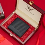 WilliamPOLO Ví Nam Da Thật Đa Năng Chống Trộm - Ví Ngắn Nhỏ Gọn Có Ngăn Đựng Tiền Xu Khóa Kéo  Mens Wallet Genuine Leather Short Anti-Theft RFID Blocking Slim With Zip Coin Pocket Free Ship — ảnh 5