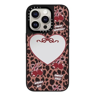 Ốp điện thoại gương in hình con báo tình yêu chất lượng cao Thích hợp cho iPhone 17ProMax 17pro 17 air 16promax 16 15promax 15 14promax 13 13promax Ốp lưng cứng chống rơi thời trang