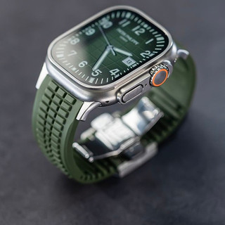 Dây đeo silicon hiệu suất cao Green Grenade cho Apple Watch Ultra 42 / 44 / 45 / 49 / 46mm i-watch Series Ultra / 10 / 9 / 8 / 7 / 6 / 5 / 4 / 3 / 2 / 1