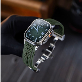 Dây đeo silicon hiệu suất cao Green Grenade cho Apple Watch Ultra 42 / 44 / 45 / 49 / 46mm i-watch Series Ultra / 10 / 9 / 8 / 7 / 6 / 5 / 4 / 3 / 2 / 1