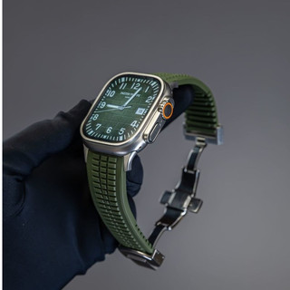 Dây đeo silicon hiệu suất cao Green Grenade cho Apple Watch Ultra 42 / 44 / 45 / 49 / 46mm i-watch Series Ultra / 10 / 9 / 8 / 7 / 6 / 5 / 4 / 3 / 2 / 1