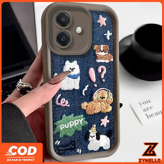 Ốp Lưng Cho Redmi A5 A3 13C 14C Note 13 Pro Redmi Note 14 Pro Xiaomi 14T POCO C61 4G Tranh Cao Bồi Dễ Thương Chó Con Chống Sốc Vỏ Điện Thoại TPU