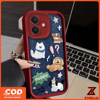 Ốp Lưng Cho Redmi A5 A3 13C 14C Note 13 Pro Redmi Note 14 Pro Xiaomi 14T POCO C61 4G Tranh Cao Bồi Dễ Thương Chó Con Chống Sốc Vỏ Điện Thoại TPU