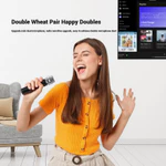 NEWMSNR (Nâng cấp mới)Loa Bluetooth Có Mic Kép Micro Bluetooth Không Dây Loa Karaoke 9D Stereo Bass Khuếch Đại Đảng RGB Đèn LED Di Động Gia Đình KTV Loa Âm Thanh — ảnh 3