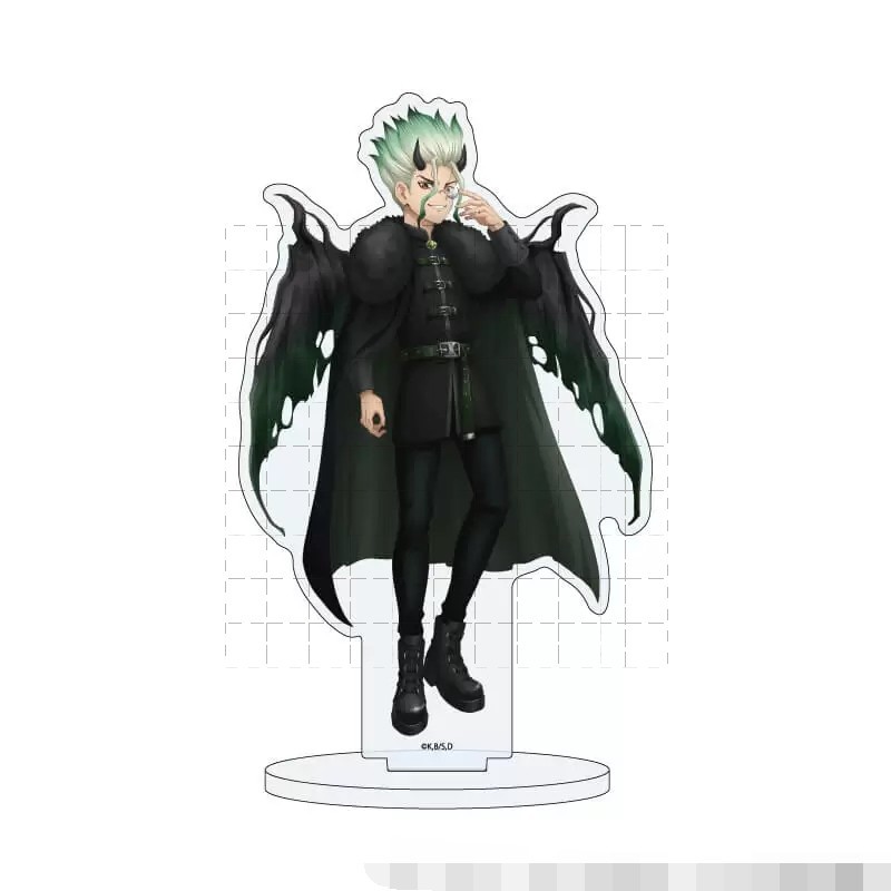 Bác sĩ Đội khoa học đá Phong cách quỷ Ver. Chân đế Acrylic Fanmade / Móc khóa Senku Gen Anime Hình Merch