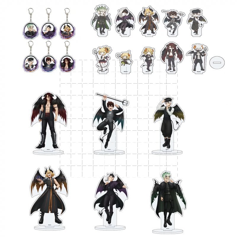 Bác sĩ Đội khoa học đá Phong cách quỷ Ver. Chân đế Acrylic Fanmade / Móc khóa Senku Gen Anime Hình Merch