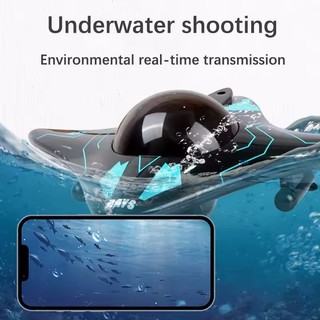 6CH RC Thuyền Tàu Ngầm Có Camera Điều Khiển Từ Xa Dưới Nước Wifi FPV Điều Khiển Từ Xa Thuyền Điều Khiển Vô Tuyến Đồ Chơi Cho Trẻ Em Quà Tặng
