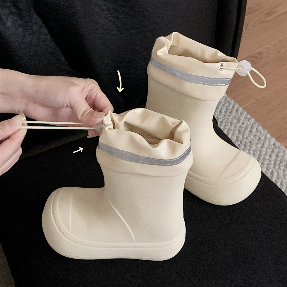 Giày Đi Mưa Xixitiao Thời Trang Mặc Ngoài Mùa Hè Phong Cách Mới Bé Gái Đế Mềm Bốn Mùa Đa Năng