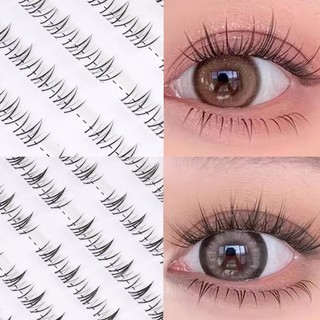 Keo miễn phí! Cụm mi đáy mỏng 4-6mm - Lông Tơ & Tự Nhiên + Miễn Phí vận chuyển