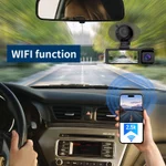 Joysync 3 Kênh Dash Cam, Camera trước 2.5K / 720P Bên trong / 480P Phía sau ô tô có điều khiển ứng dụng WiFi cho ô tô, Camera hành trình có tầm nhìn ban đêm, Ghi vòng lặp, WDR, Cảm biến G, Màn hình đỗ xe 24H — ảnh 5