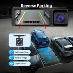 Joysync 3 Kênh Dash Cam, Camera trước 2.5K / 720P Bên trong / 480P Phía sau ô tô có điều khiển ứng dụng WiFi cho ô tô, Camera hành trình có tầm nhìn ban đêm, Ghi vòng lặp, WDR, Cảm biến G, Màn hình đỗ xe 24H — ảnh 8
