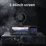 Joysync 3 Kênh Dash Cam, Camera trước 2.5K / 720P Bên trong / 480P Phía sau ô tô có điều khiển ứng dụng WiFi cho ô tô, Camera hành trình có tầm nhìn ban đêm, Ghi vòng lặp, WDR, Cảm biến G, Màn hình đỗ xe 24H — ảnh 7