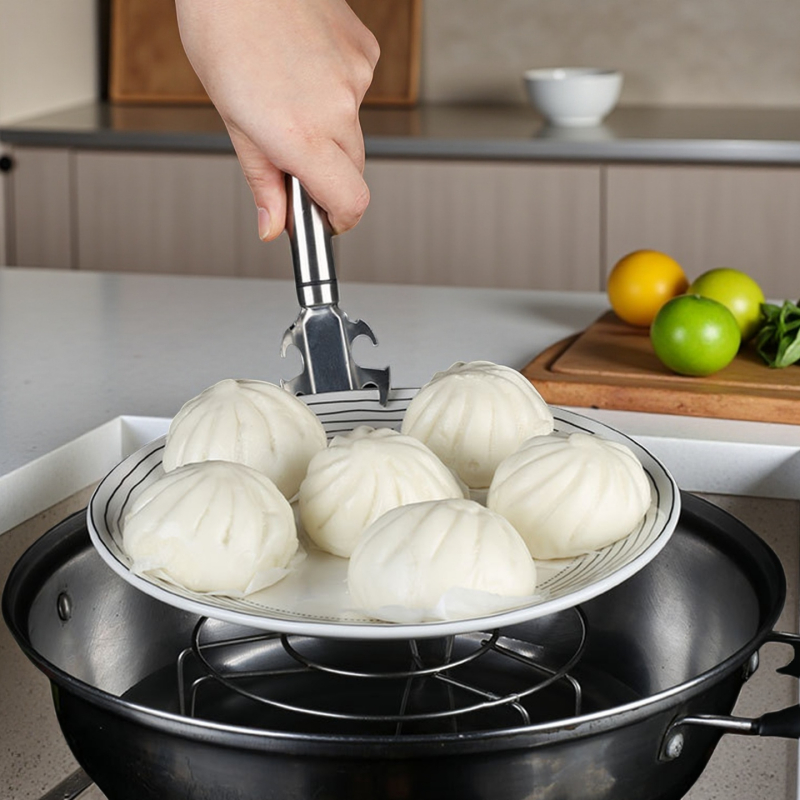 Kẹp Gắp Đĩa Tô Nóng Chống Dính Inox 304 - Heat Resistant Multifunctional Stainless Steel Plate Bowl Gripper Tongs