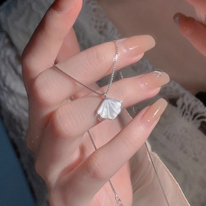 Vòng cổ vỏ bạc phiên bản Hàn Quốc thời trang dành cho nữ Quà tặng ngày lễ
