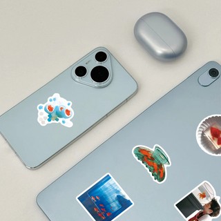 Bộ 50 Ins Phong Cách Cá Vàng Miếng Dán DIY Sổ Lưu Niệm Hành Lý Laptop Đàn Guitar Xe Đạp Miếng Dán Đồ Chơi Trẻ Em
