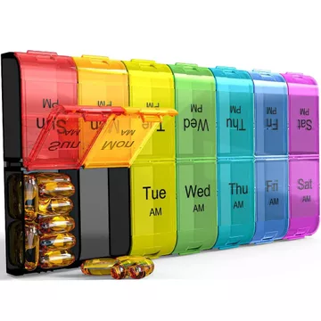 Hộp đựng thuốc cực lớn 2 lần một ngày, Hộp đựng thuốc AM PM hàng tuần, Hộp đựng thuốc 7 ngày hai lần một ngày, Hộp đựng thuốc hàng ngày cho vitamin, Hộp đựng thuốc lớn, Hộp đựng thuốc