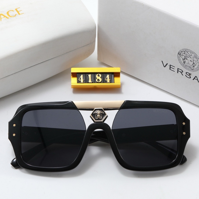 Kính râm unisex gọng vuông cổ điển, che nắng chống UV400, mặt tròn và mỏng