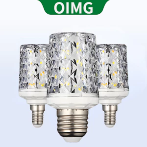 OIGM 2024 Bóng đèn Led siêu sáng mới, Bóng đèn pha lê, E27, E14, Ánh sáng trắng, Ánh sáng ấm áp, Ánh sáng trung tính, Ba màu, 220V, Tiết kiệm năng lượng, Bóng đèn. 24W.30W, 40W, 50W