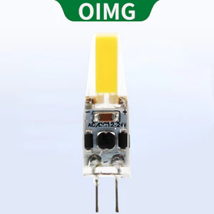 OIMG Đèn LED COB mới, Giao diện G4, G9, 12V-24V, 220V, 3W, 5W, Bóng đèn ngô tiết kiệm năng lượng bằng silicon LED, Trắng / Trắng ấm,