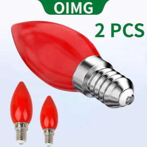 OIMG 1 Cặp E12 / E14 Bóng Đèn Led Altar Bóng Đèn Nến Bóng Đèn Phi Công Cho Đền Thờ Hy Sinh