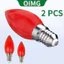 OIMG 1 Cặp E12 / E14 Bóng Đèn Led Altar Bóng Đèn Nến Bóng Đèn Phi Công Cho Đền Thờ Hy Sinh