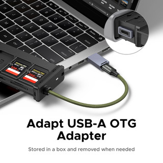 UGREEN Đầu đọc thẻ USB-A + USB-C sang 2 thẻ SD + 1 thẻ TF với công cụ khởi động thẻ SIM USB 3.0