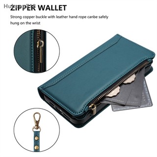 Ốp Da Dây Kéo Lật Cho Samsung Galaxy S10 Lite S21 S22 Pro S23 S24 FE Ultra Plus Khe Cắm Đa Thẻ Sang Trọng Lật Ví Bao Da