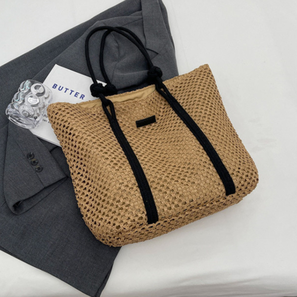 Túi dệt rơm dung tích lớn, kiểu xô, tote, đeo vai, đeo chéo