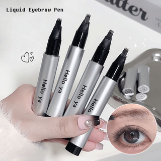 Bút Lông Mày Dạng Lỏng - Chống Mồ Hôi Chống Thấm Nước Lâu Dài Không Clump Chống Sương Mù Newbie Thân Thiện Với Bút Chì Lông Mày