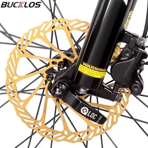 BUCKLOS Xe Đạp Siêu Nhẹ Phanh Đĩa Thủy Lực Cánh Quạt 160 / 180 MM Xe Đạp Đường Trung Tâm Đĩa Cánh Quạt Vàng Không Gỉ MTB Cánh Quạt Nâng Cấp Leo Núi