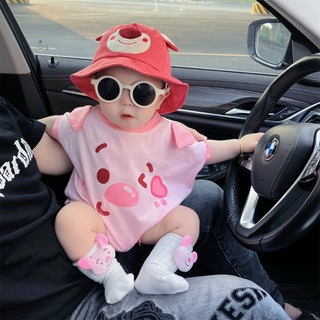 Bộ áo liền quần mùa hè mềm mại và thoải mái cho bé gái sơ sinh (0-24 tháng)