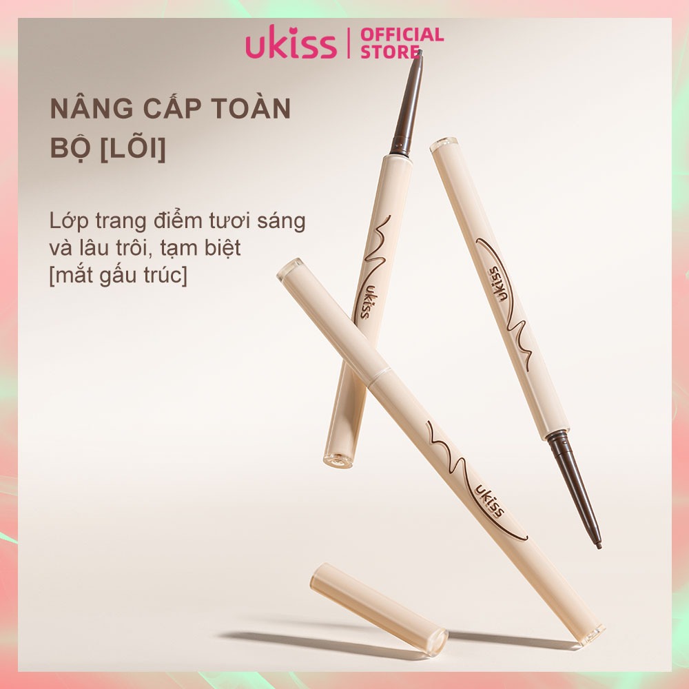 Ukiss Bút kẻ mắt Bút chì chống nhòe Chống thấm nước Chống mồ hôi & Lâu trôi Ứng dụng mịn màng 50mg
